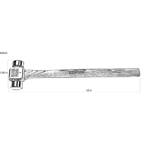 Bloom Forge 2 lb Signature Runding Hammer Drawing