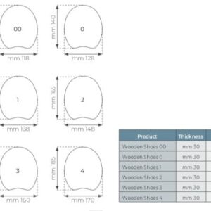 Deplano wooden shoe chart